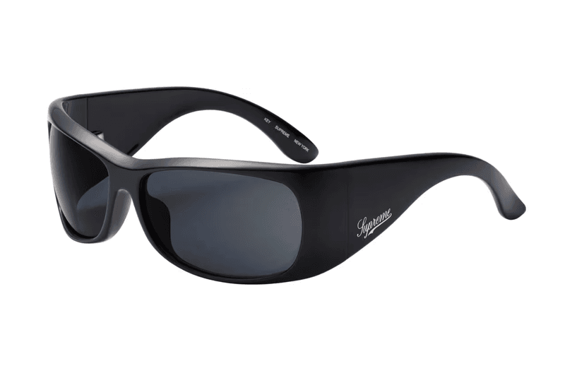 supreme sunglasses summer frames red transparent black logo 