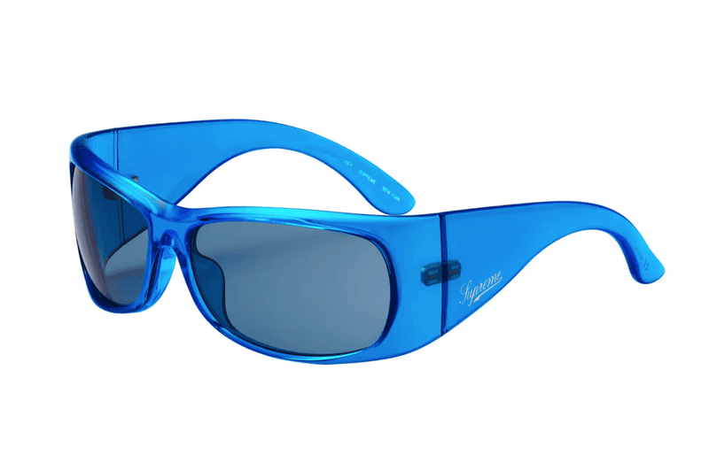 supreme sunglasses summer frames red transparent black logo 