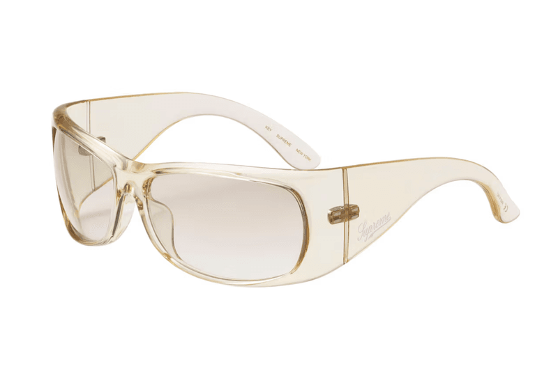 supreme sunglasses summer frames red transparent black logo 