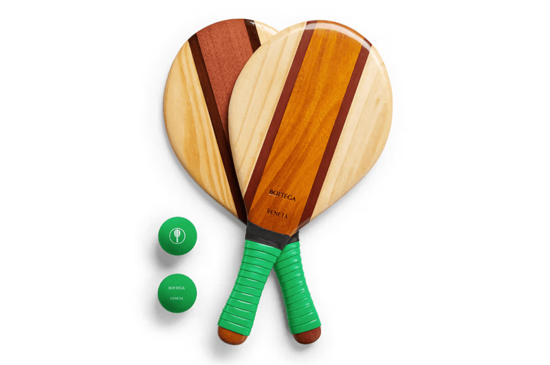 bottega veneta beach bats ball blue wood 