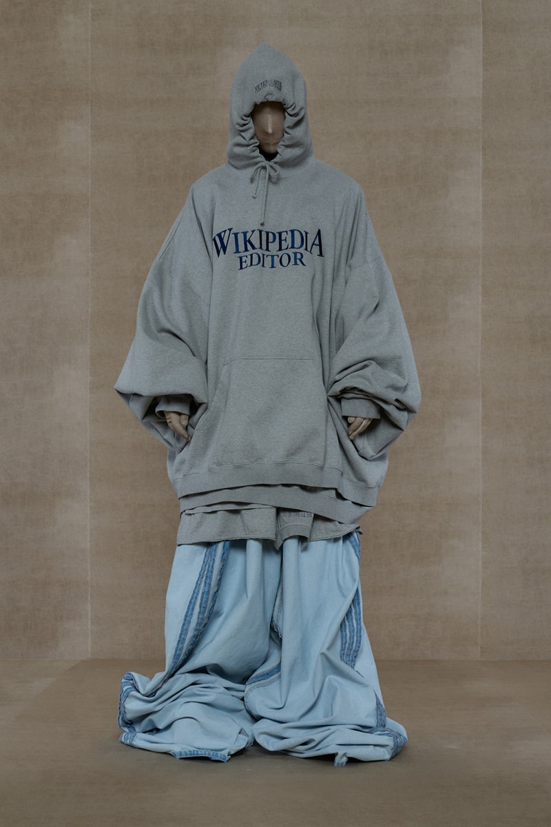 vetements spring summer couture collection evening gowns bomber jackets streetwear