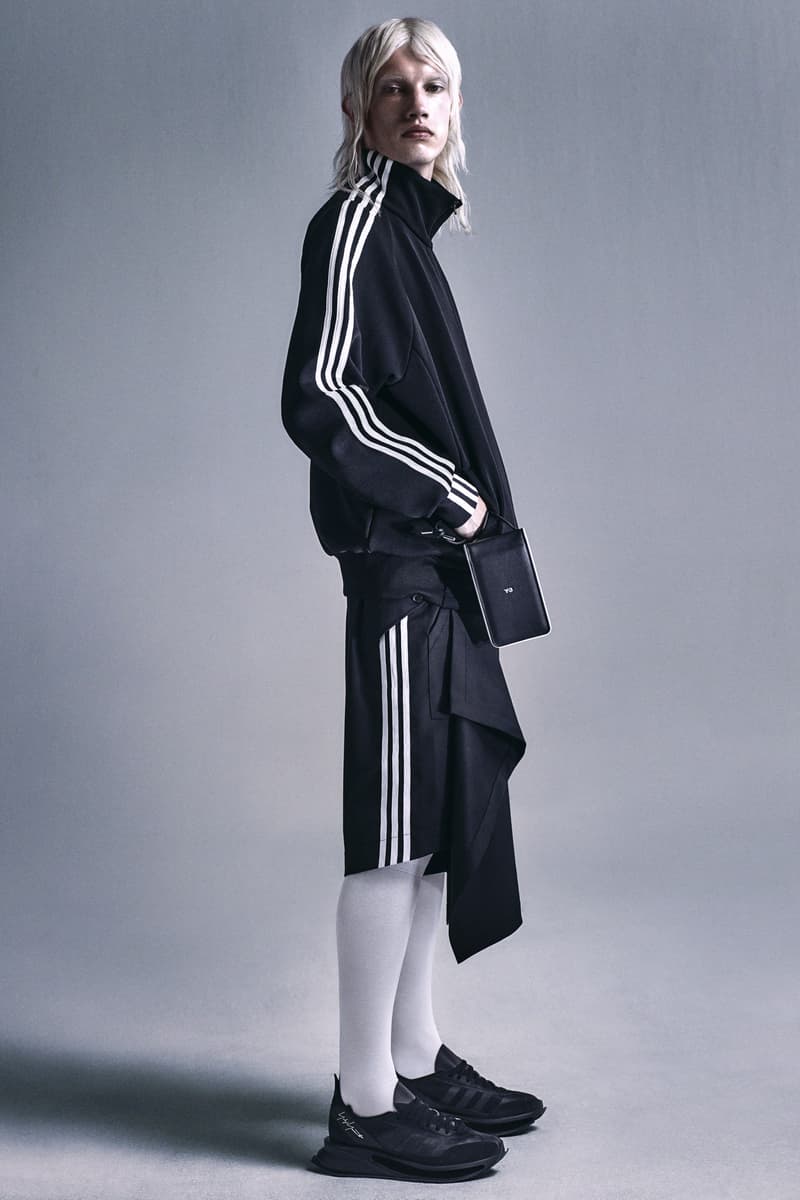 adidas Yohji Yamamoto Y-3 spring/summer 2024 lookbook beach towel bags water slides sandals dresses joggers jackets 