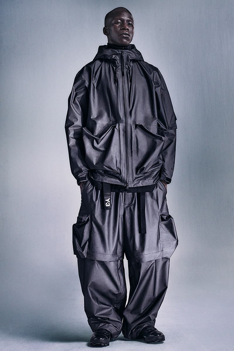 adidas Yohji Yamamoto Y-3 spring/summer 2024 lookbook beach towel bags water slides sandals dresses joggers jackets 
