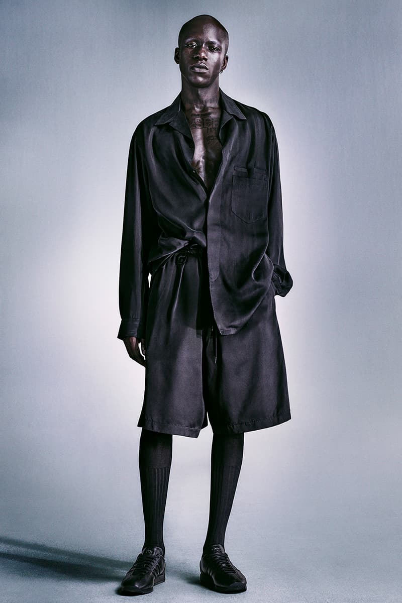 adidas Yohji Yamamoto Y-3 spring/summer 2024 lookbook beach towel bags water slides sandals dresses joggers jackets 