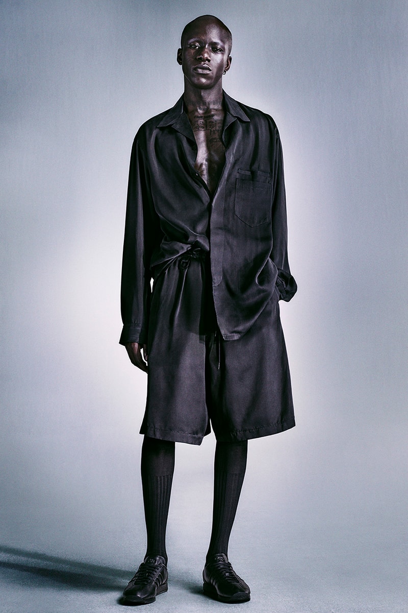 adidas Yohji Yamamoto Y-3 spring/summer 2024 lookbook beach towel bags water slides sandals dresses joggers jackets 