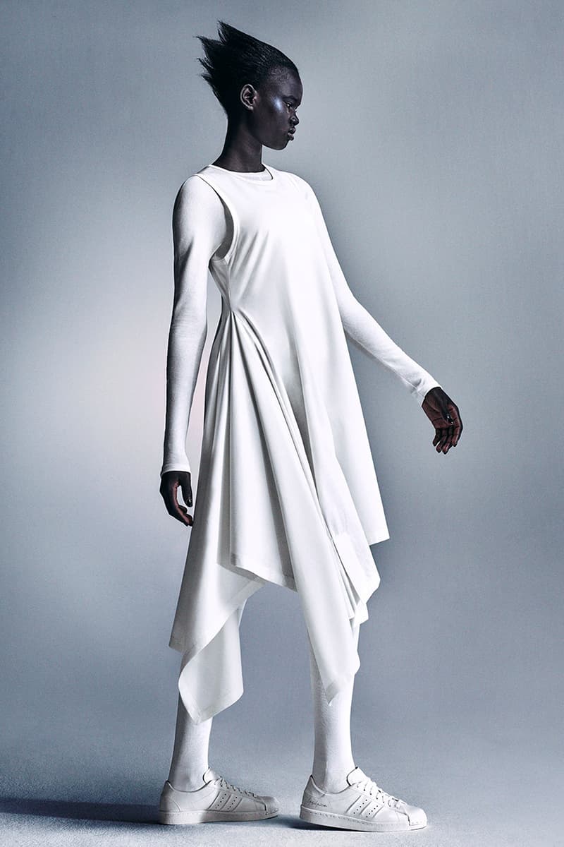 adidas Yohji Yamamoto Y-3 spring/summer 2024 lookbook beach towel bags water slides sandals dresses joggers jackets 