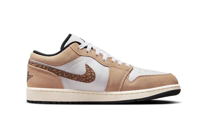 nike air jordan 1 sneaker elephant brown concrete print shoe