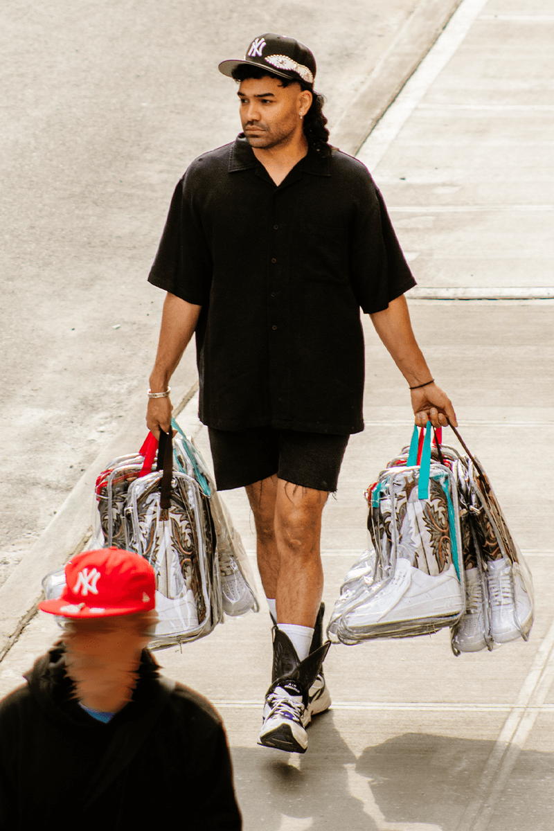 Andy Martinez Baes With Kicks Nike Air Force 1 Cowboy Boot Interview Sneaker Collection