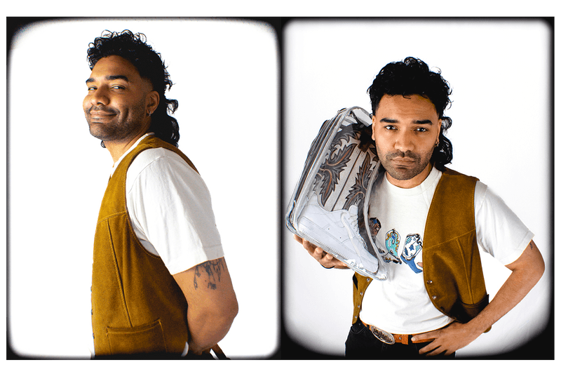 Andy Martinez Baes With Kicks Nike Air Force 1 Cowboy Boot Interview Sneaker Collection