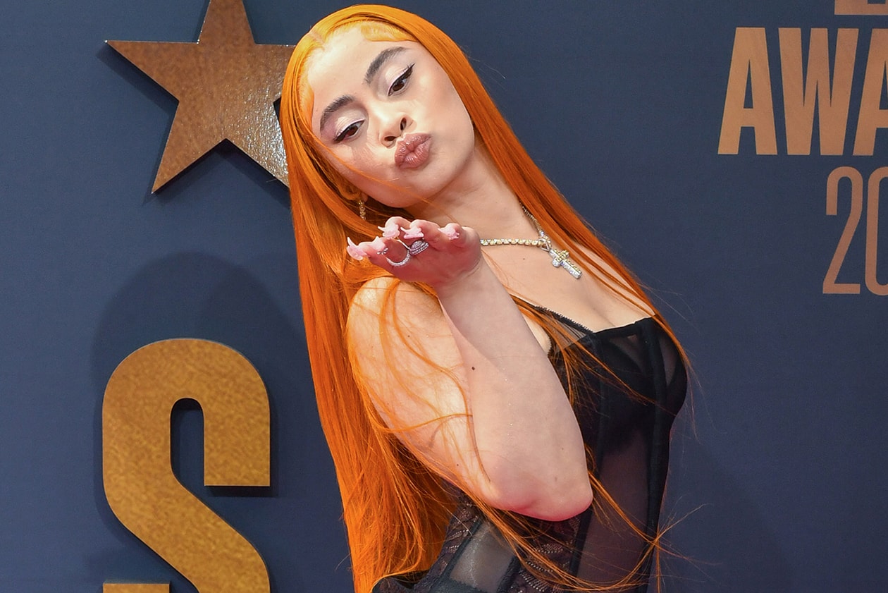 Ice Spice Butt Length Wig Hairstyle 2023 BET Awards photos instagram