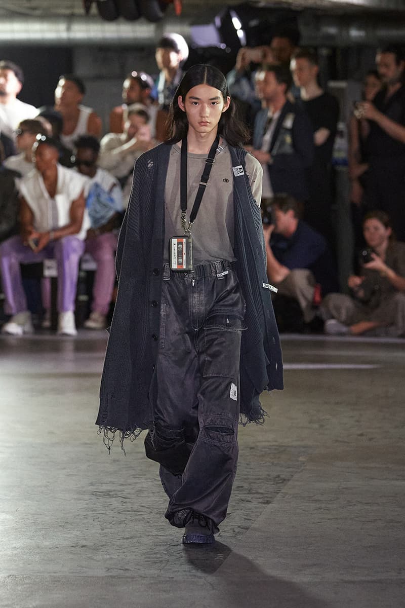 maison mihara yasuhiro spring/summer 2024 runway lo-fi music lookbooks paris fashion week 