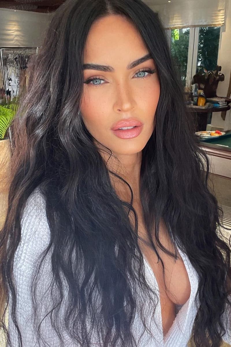 Megan Fox Ginger Red Hair Extensions Photos Instagram