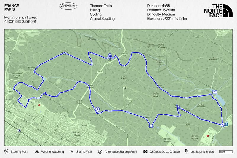rando fragile summer exploration the north face france healing hiking speaker Montmorency forest Paris