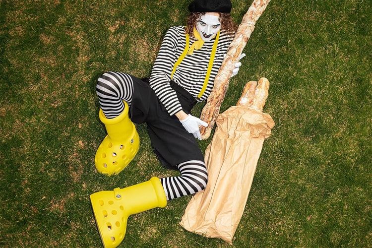 MSCHF and Crocs Join Forces and Debut Big Yellow Boots Collab at Paris Fashion Week