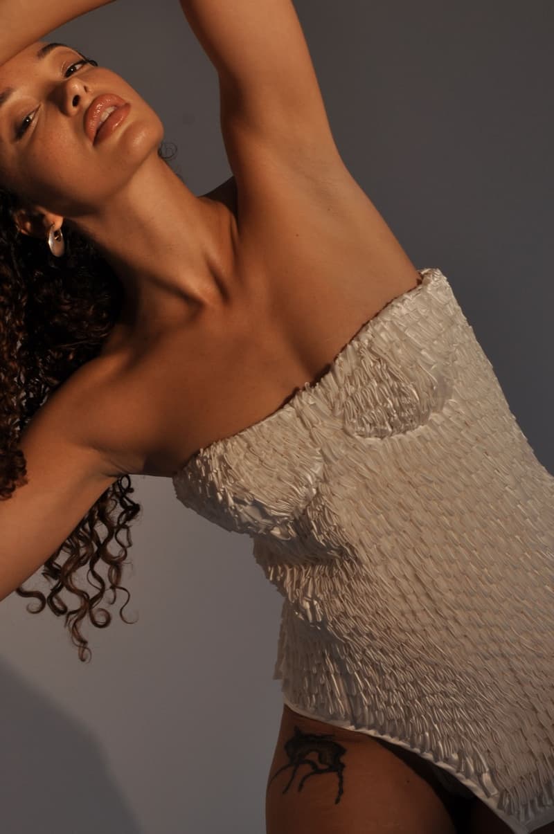 t label ripple ribbons corsets bodysuits peach purple 