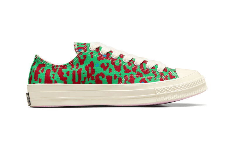 tyler the creator golf le fleur converse chuck 70 low digital leopard pink brown green