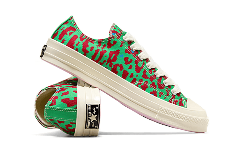 tyler the creator golf le fleur converse chuck 70 low digital leopard pink brown green
