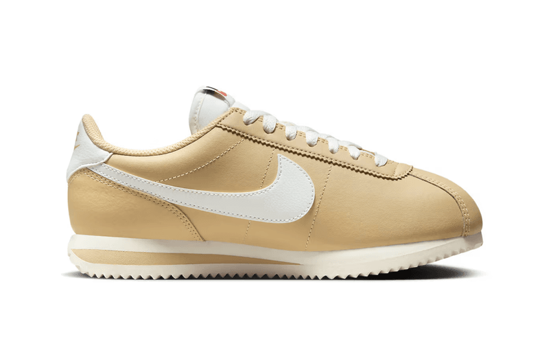 nike cortez sneaker sesame beige white brown 