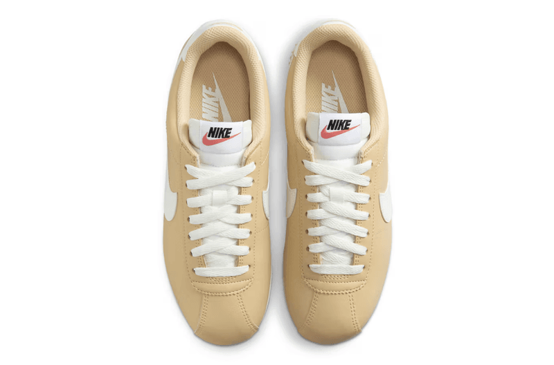 nike cortez sneaker sesame beige white brown 