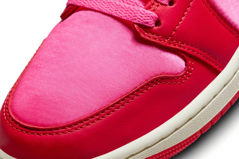 nike air jordan 1 low pink blast colorway sneaker red