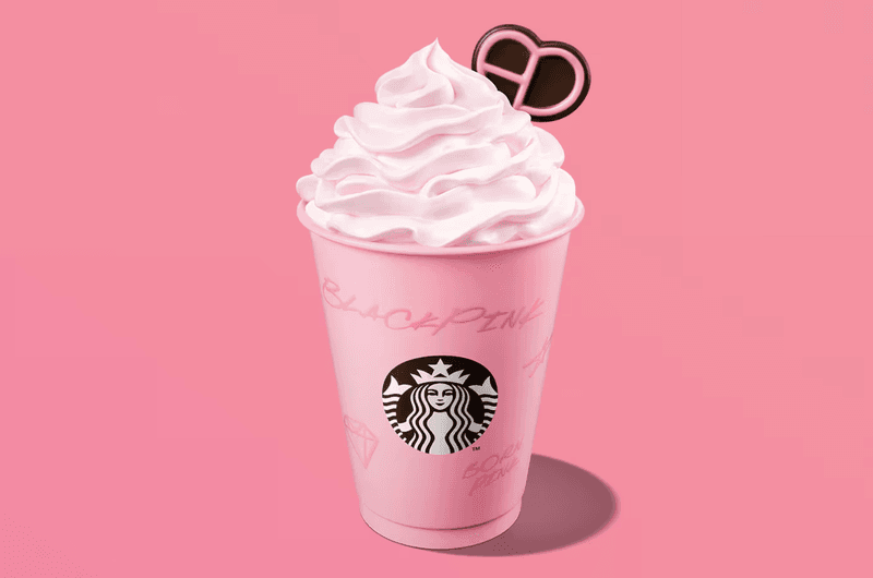 blackpink starbucks drinks coffee frappuccino pink merchandise cups