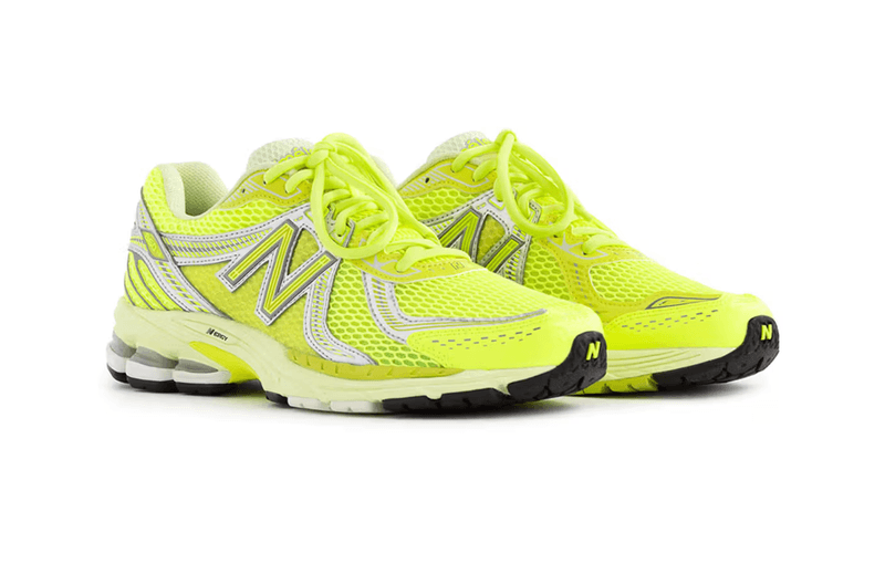 aime leon dore new balance sneakers green orange white cream