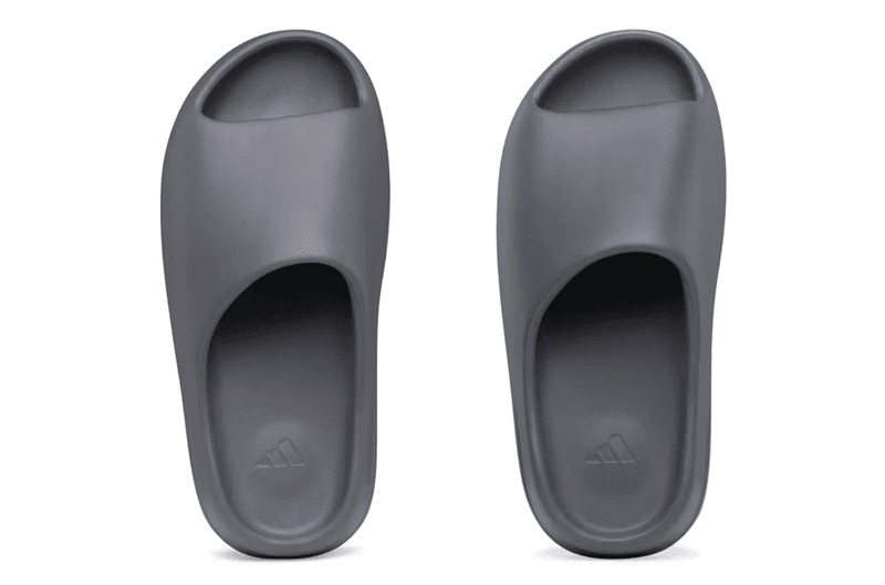 adidas yeezy slide slate grey granite mule slip on