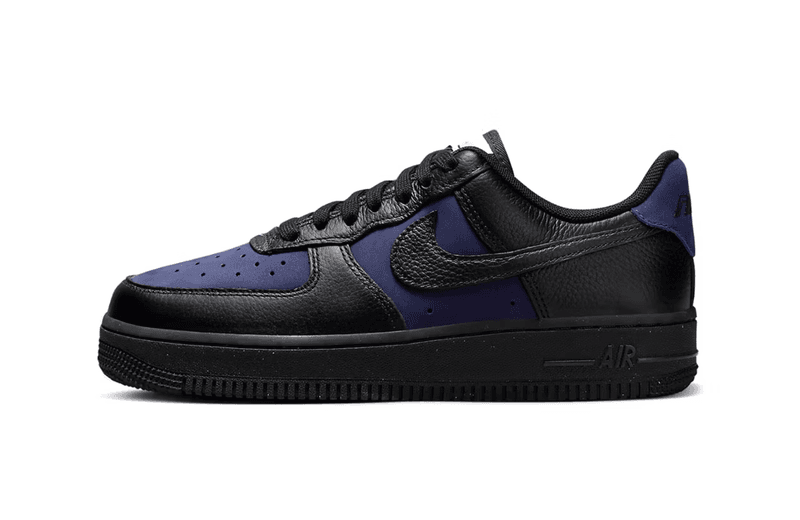 nike air force 1 low indigo black sneaker shoe