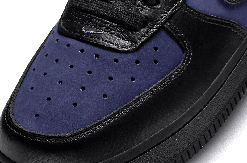 nike air force 1 low indigo black sneaker shoe