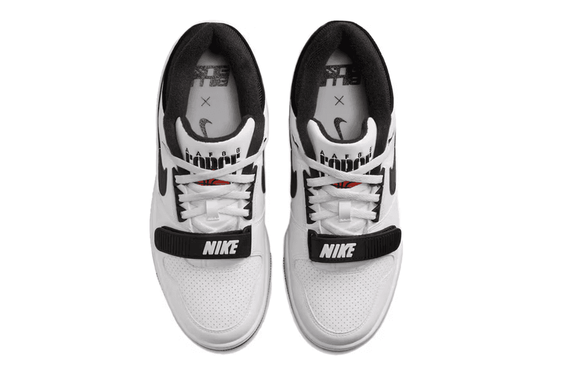 billie eilish nike air alpha force sneaker trainers black white leather