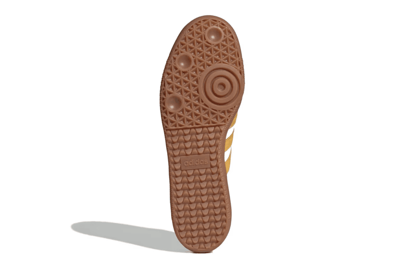 sporty and rich adidas samba sneaker white burgundy beige