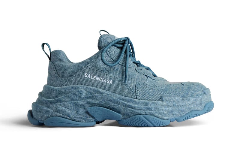 Balenciaga's New Triple S Sneaker Is Drenched in Denim