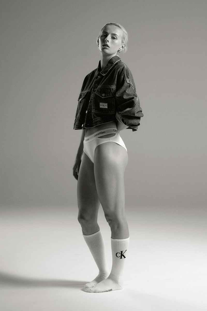 calvin klein calvins or nothing campaign alex morgan chloe kelly Kenza Dali Mana Iwabuchi Mary Fowler Brianna Capozzi jeans underwear modern cotton collection