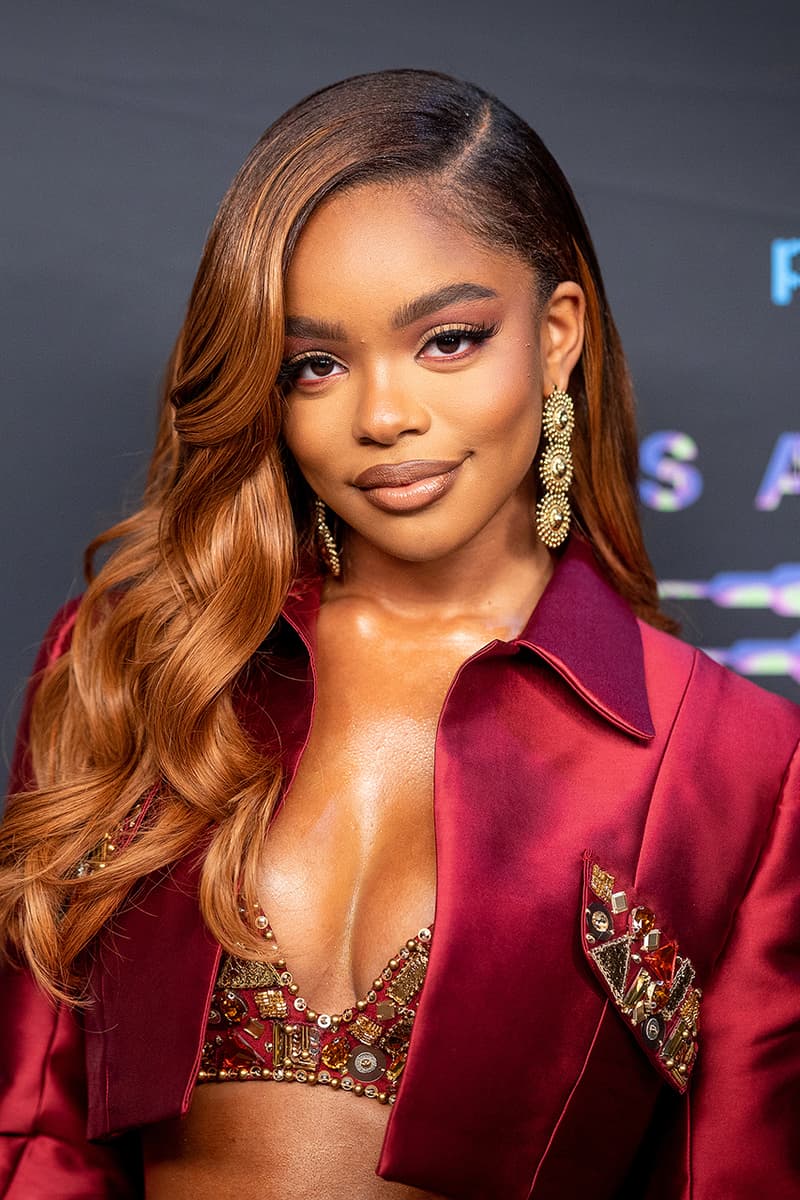 Marsai Martin Burgundy Red Hair Color Summer Trends Photos Instagram TikTok