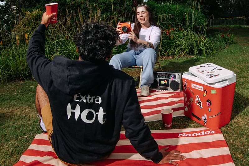 nandos sauce collection clothing apparel hoodies hats slides