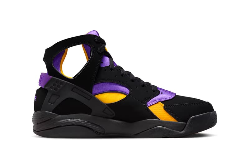 nike air flight huarache "lakers away" kobe bryant sneakers footwear where to buy release information price 