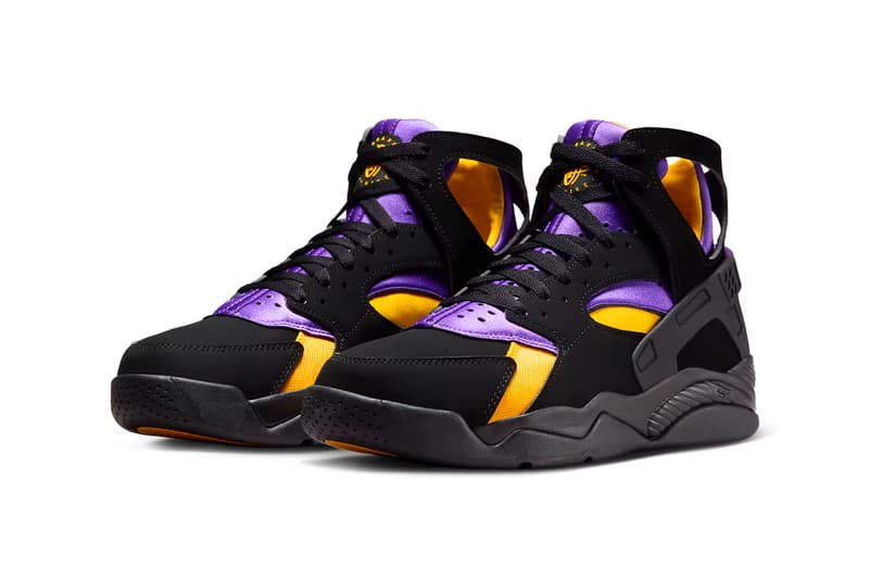 nike air flight huarache "lakers away" kobe bryant sneakers footwear where to buy release information price 