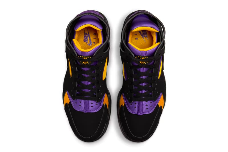 nike air flight huarache "lakers away" kobe bryant sneakers footwear where to buy release information price 