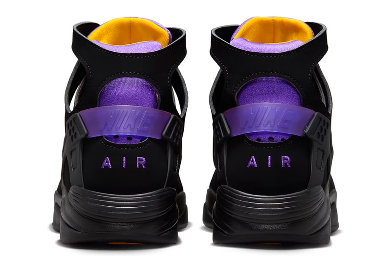 nike air flight huarache "lakers away" kobe bryant sneakers footwear where to buy release information price 