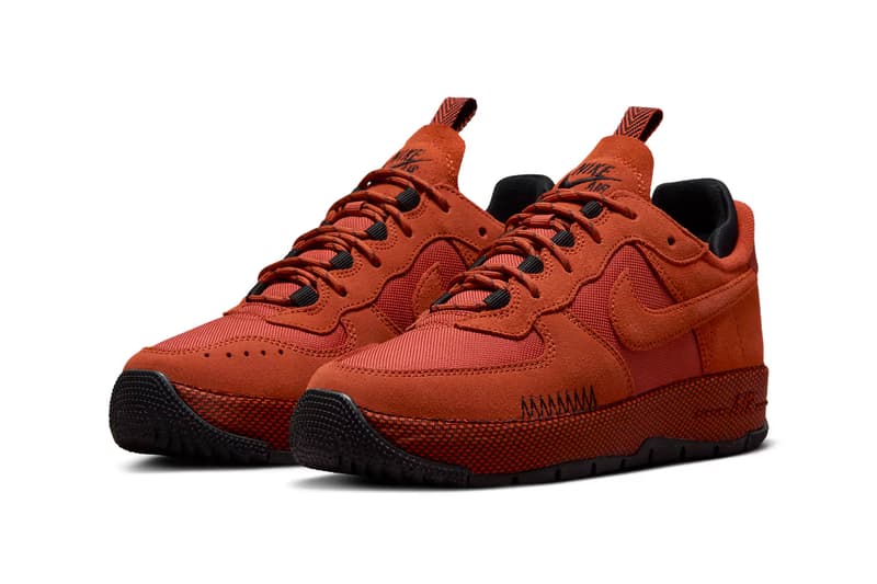 nike air force 1 wild "rugged orange" sneakers footwear release information
