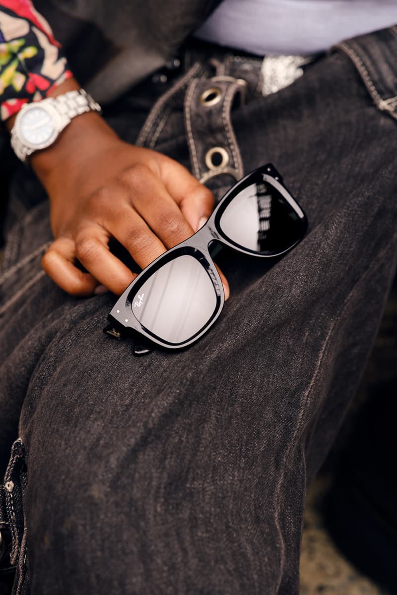 ray-ban talia goddess sunglasses reverse brooklyn campaign curve concave wayfarer aviator eyewear trance music artist