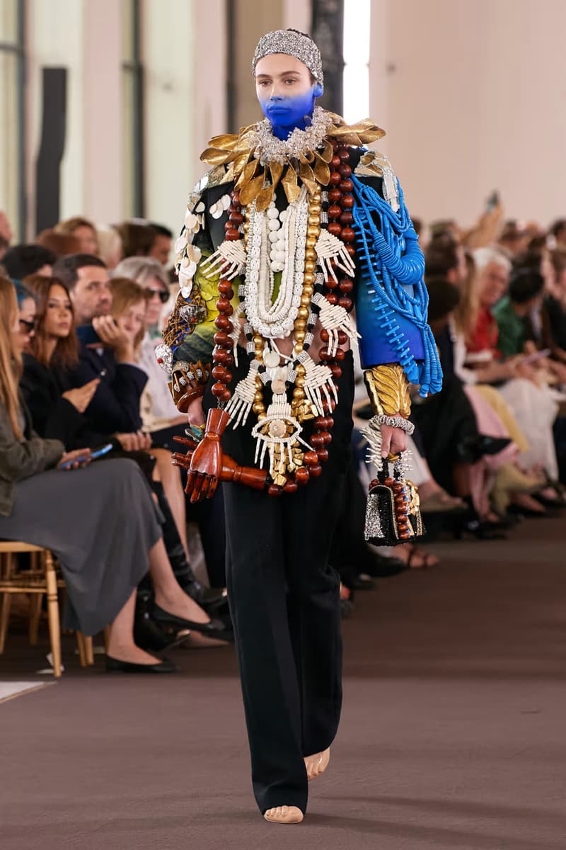schiaprelli fall 2023 paris couture week daniel roseberry runway show looks