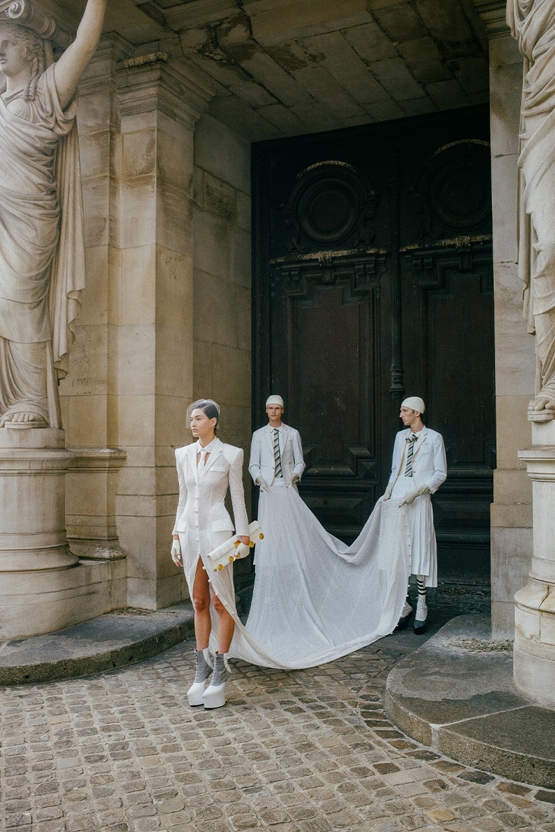 thom browne fw23 paris haute couture runway collection details