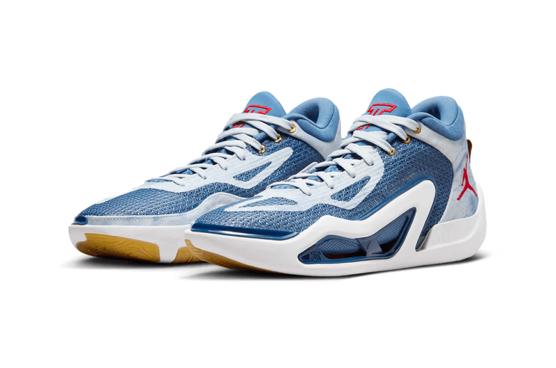 jordan jayson tatum denim sneaker basketball shoe