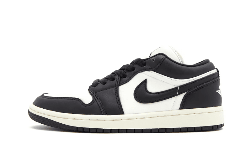 nike air jordan 1 low vintage panda sneaker black white beige