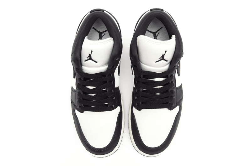 nike air jordan 1 low vintage panda sneaker black white beige