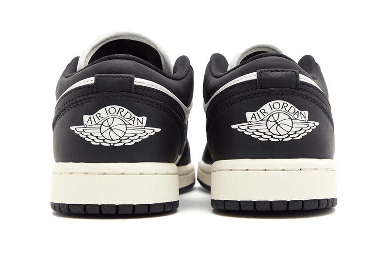 nike air jordan 1 low vintage panda sneaker black white beige