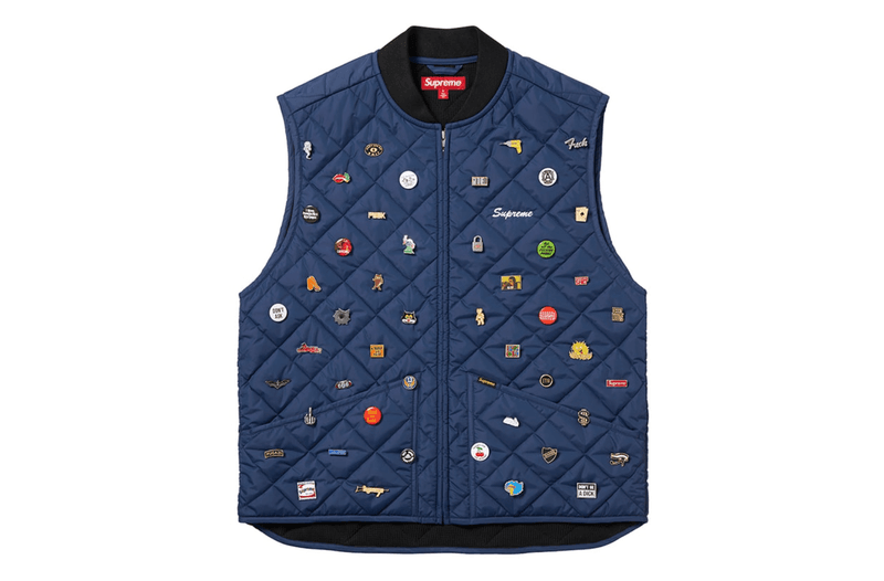 supreme fall winter collection jackets tshirts accessories hats plates