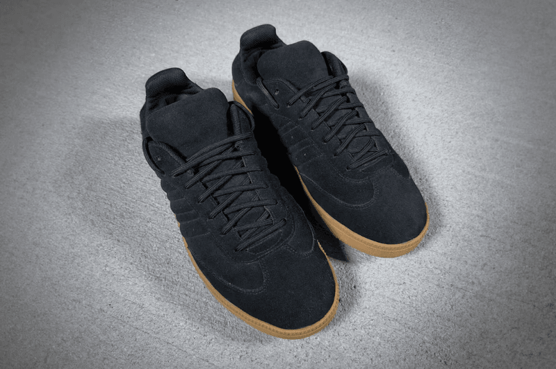 adidas yeezy samba sneaker black suede rubber sole 