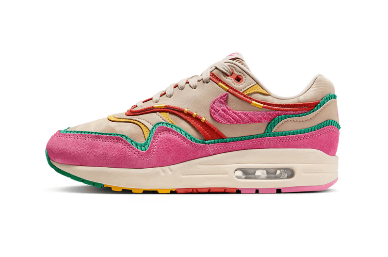 Día de Muertos nike familia air max 1 sneaker pink green beige
